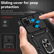 For Realme C21Y / C25Y Sliding Camshield Holder Phone Case(Black)