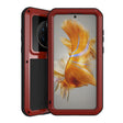 For Huawei Mate 50 LOVE MEI POWERFUL Metal Shockproof Life Waterproof Dustproof Phone Case(Red) - free shipping - PMC TechLife - Order now!
