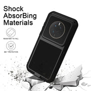 For Huawei Mate 50 Pro LOVE MEI POWERFUL Metal Shockproof Life Water-resistant Dustproof Phone Case(Yellow)