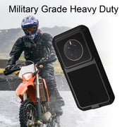 For Huawei Mate 50 Pro LOVE MEI POWERFUL Metal Shockproof Life Water-resistant Dustproof Phone Case(Black)
