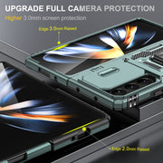 For Samsung Galaxy Z Fold5 5G Armor PC + TPU Camera Shield Phone Case(Alpine Green)