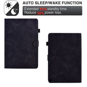 For Amazon Fire Max 11 2023 Embossed Smile Flip Smart Leather Tablet Case(Black)