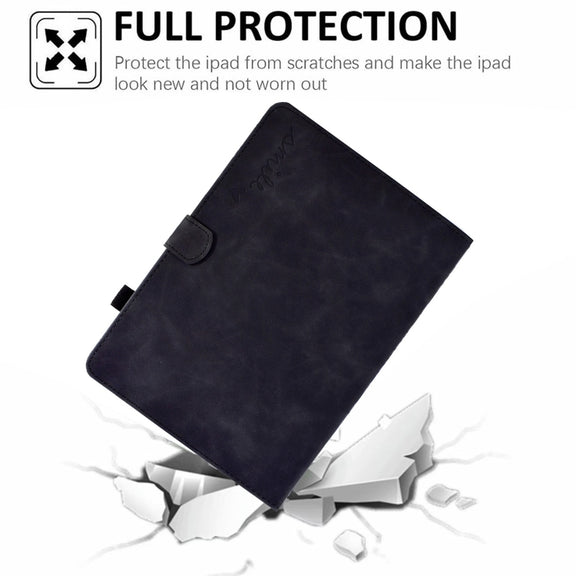 For Amazon Fire Max 11 2023 Embossed Smile Flip Smart Leather Tablet Case(Black)