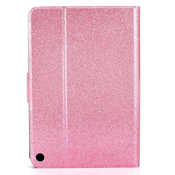 For Amazon Fire Max 11 2023 Glitter Powder Smart Leather Tablet Case(Pink)