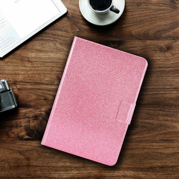 For Amazon Fire Max 11 2023 Glitter Powder Smart Leather Tablet Case(Pink)