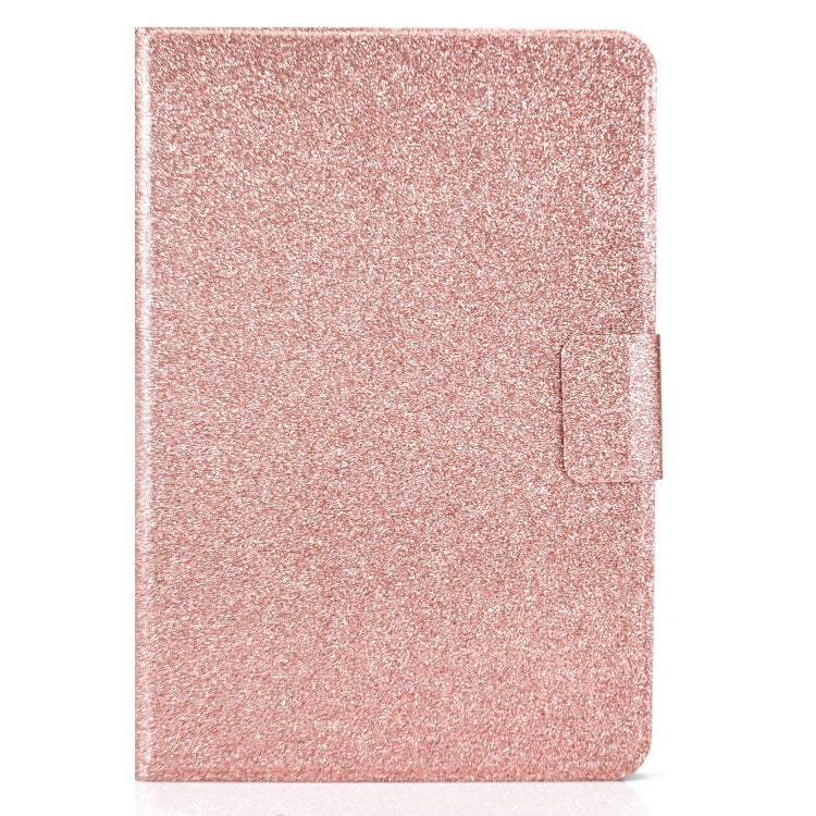 For Amazon Fire Max 11 2023 Glitter Powder Smart Leather Tablet Case(Rose Gold)