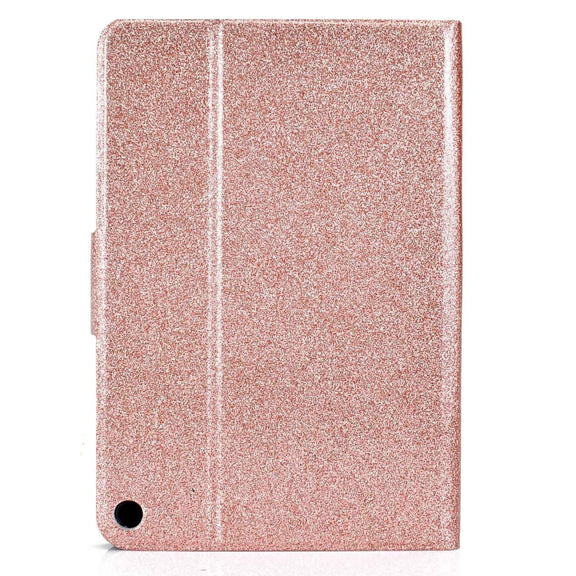 For Amazon Fire Max 11 2023 Glitter Powder Smart Leather Tablet Case(Rose Gold)