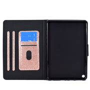For Amazon Fire Max 11 2023 Glitter Powder Smart Leather Tablet Case(Rose Gold)