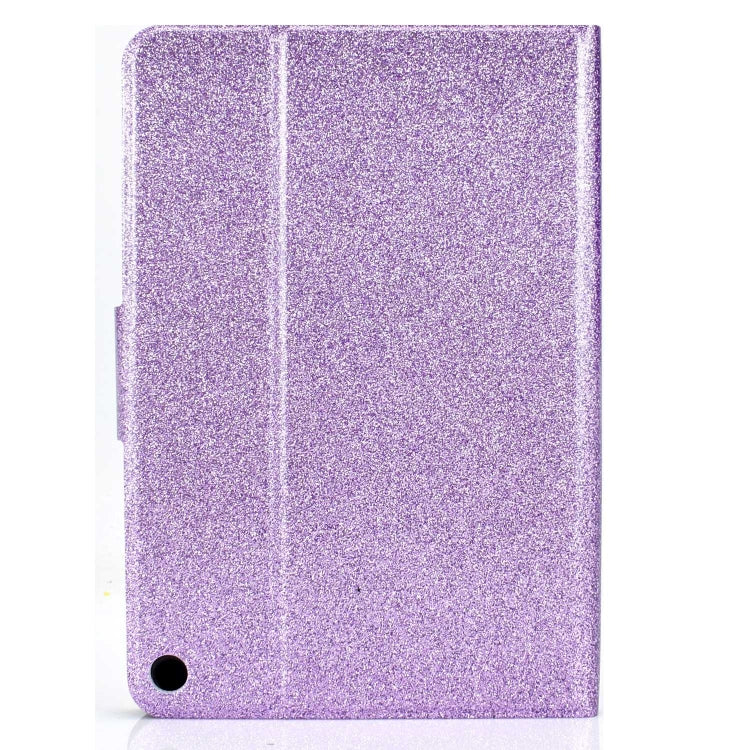 For Amazon Fire Max 11 2023 Glitter Powder Smart Leather Tablet Case(Purple)