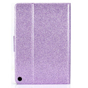 For Amazon Fire Max 11 2023 Glitter Powder Smart Leather Tablet Case(Purple)