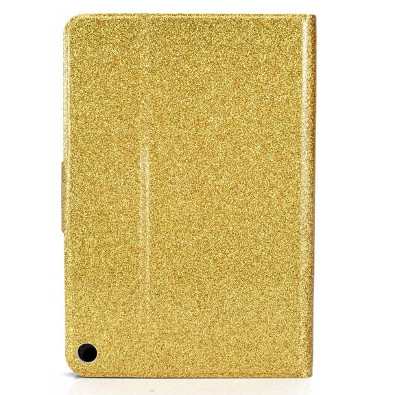 For Amazon Fire Max 11 2023 Glitter Powder Smart Leather Tablet Case(Gold)