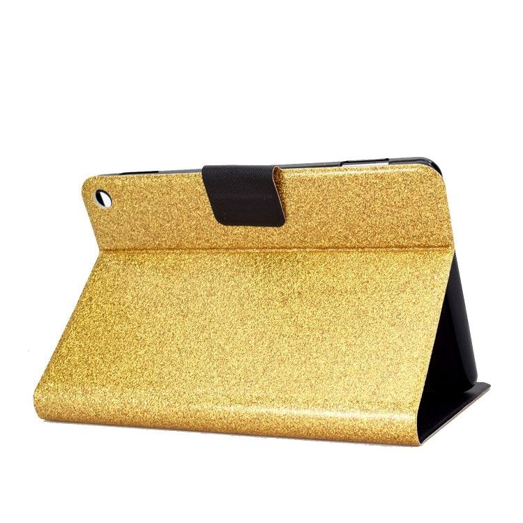 For Amazon Fire Max 11 2023 Glitter Powder Smart Leather Tablet Case(Gold)