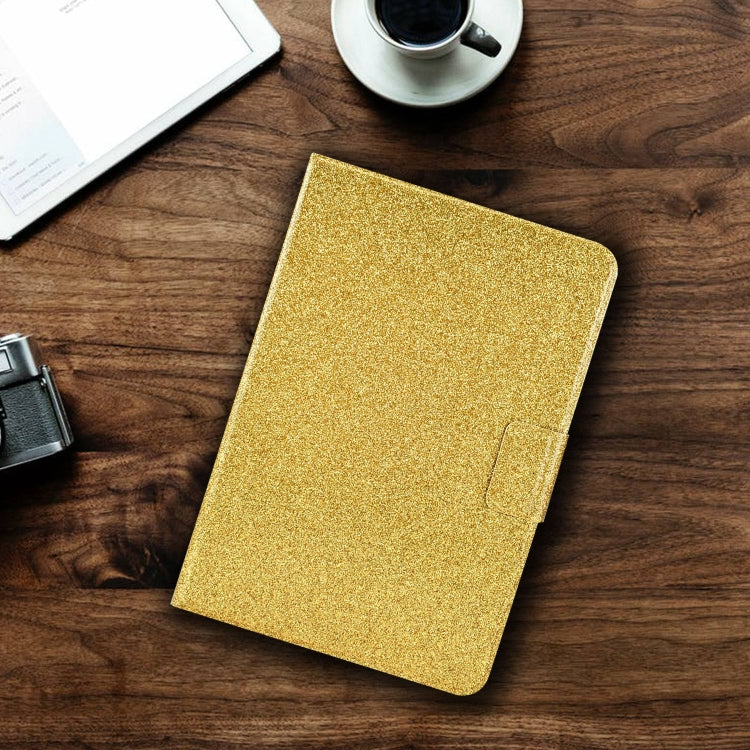 For Amazon Fire Max 11 2023 Glitter Powder Smart Leather Tablet Case(Gold)