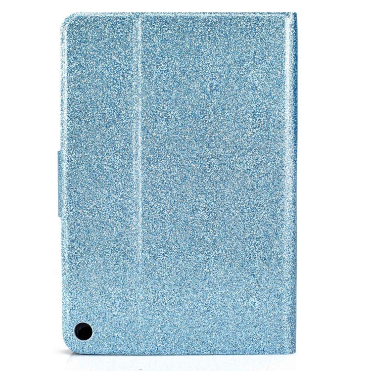 For Amazon Fire Max 11 2023 Glitter Powder Smart Leather Tablet Case(Blue)