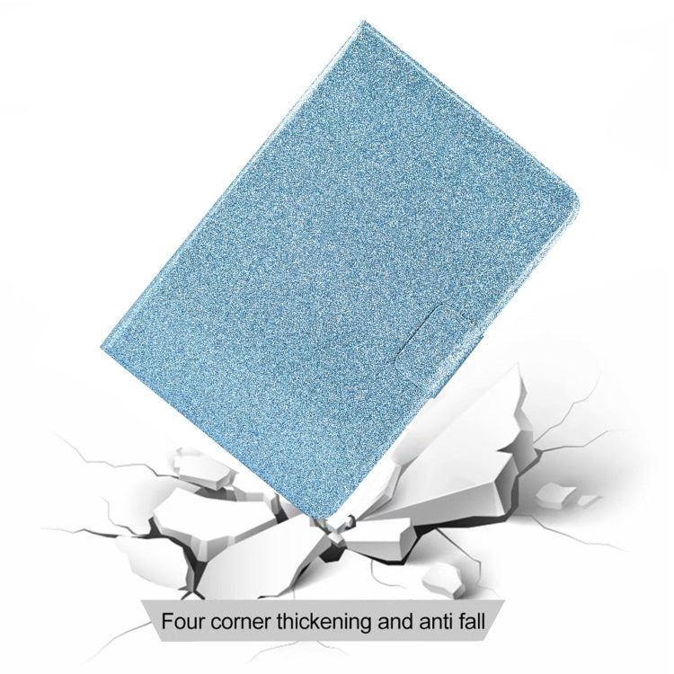 For Amazon Fire Max 11 2023 Glitter Powder Smart Leather Tablet Case(Blue)
