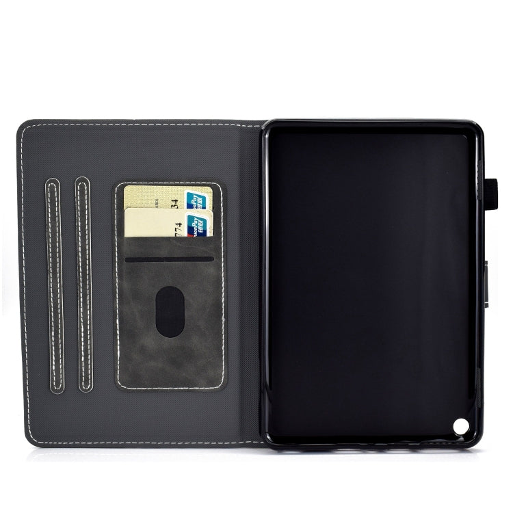 For Amazon Fire Max 11 2023 Cowhide Texture Smart Leather Tablet Case(Black)