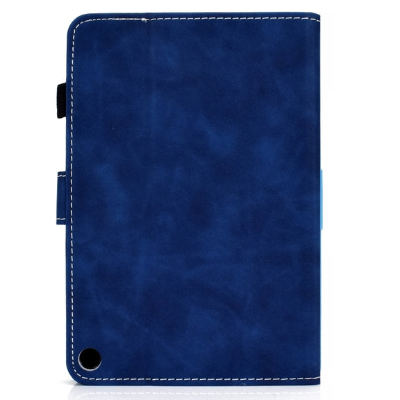 For Amazon Fire Max 11 2023 Cowhide Texture Smart Leather Tablet Case(Blue)