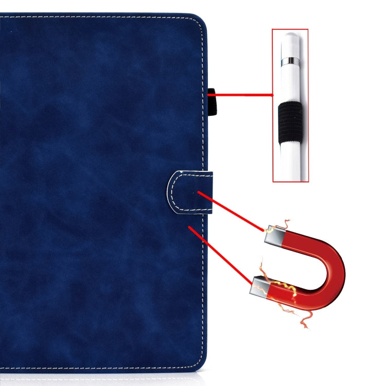 For Amazon Fire Max 11 2023 Cowhide Texture Smart Leather Tablet Case(Blue)