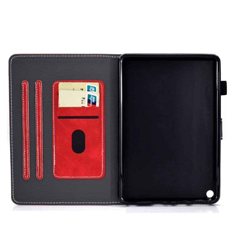For Amazon Fire Max 11 2023 Cowhide Texture Smart Leather Tablet Case(Red)