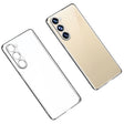 For Samsung Galaxy S23+ 5G SULADA Shockproof Plating TPU Transparent Phone Case(Silver) - Galaxy S23+ 5G Cases by SULADA | Online Shopping South Africa | PMC TechLife | Buy Now Pay Later Mobicred