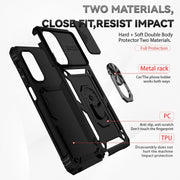 For Motorola Moto G Stylus 5G 2022 Sliding Camshield Holder Phone Case(Black)