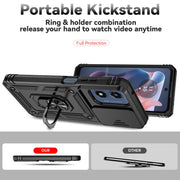 For Motorola Moto G Play 5G 2024 Sliding Camshield Holder Phone Case(Black)