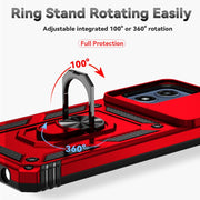 For Motorola Moto G Play 5G 2024 Sliding Camshield Holder Phone Case(Red)
