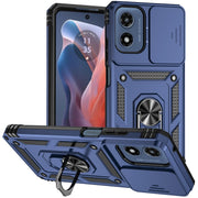 For Motorola Moto G Play 5G 2024 Sliding Camshield Holder Phone Case(Blue)