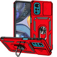 For Motorola Moto G22 5G / Moto G Play 2024 Sliding Camshield Holder Phone Case(Red) - Motorola Cases by PMC Jewellery | Online Shopping South Africa | PMC Jewellery | Buy Now Pay Later Mobicred