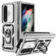 For Samsung Galaxy Z Fold4 Sliding Camshield Holder Phone Case(Silver) - Galaxy Z Fold4 5G Cases by PMC TechLife | Online Shopping South Africa | PMC TechLife