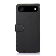 For iPhone 17 Air KHAZNEH Litchi Texture Leather RFID Phone Case(Black)