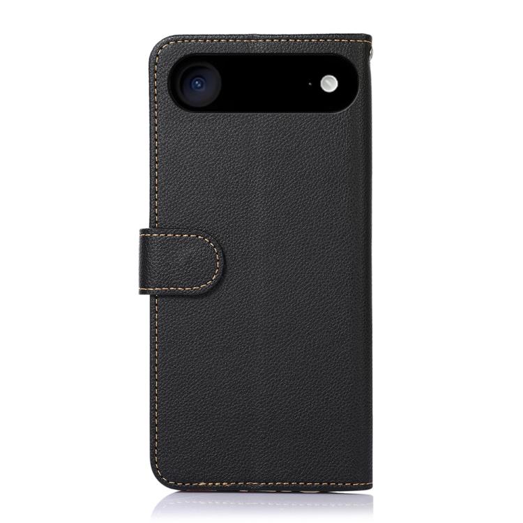 For iPhone 17 Air KHAZNEH Litchi Texture Leather RFID Phone Case(Black)