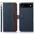For iPhone 17 Air KHAZNEH Litchi Texture Leather RFID Phone Case(Blue) - free shipping - PMc TechLife - Order now!