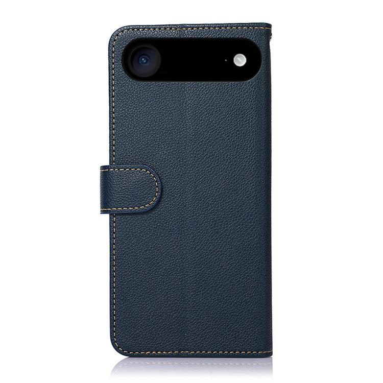 For iPhone 17 Air KHAZNEH Litchi Texture Leather RFID Phone Case(Blue)