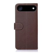 For iPhone 17 Air KHAZNEH Litchi Texture Leather RFID Phone Case(Brown)
