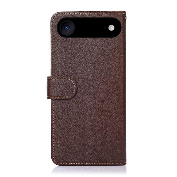 For iPhone 17 Air KHAZNEH Litchi Texture Leather RFID Phone Case(Brown)