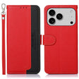 For iPhone 17 Pro Max KHAZNEH Litchi Texture Leather RFID Phone Case(Red) - free shipping - PMc TechLife - Order now!