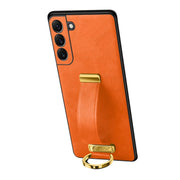 For Samsung Galaxy S24+ 5G SULADA PC Hybrid Leather Texture Skin Feel Shockproof Phone Case(Orange)