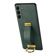 For Samsung Galaxy S24 5G SULADA PC Hybrid Leather Texture Skin Feel Shockproof Phone Case(Green)