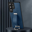 For Samsung Galaxy S25 Ultra 5G SULADA PC Hybrid Leather Texture Skin Feel Shockproof Phone Case(Blue) - Galaxy S25 Ultra 5G Cases by SULADA | Online Shopping South Africa | PMC Jewellery | Buy Now Pay Later Mobicred