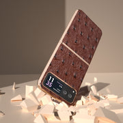 For Motorola Razr 40 Nano Plating Genuine Leather Ostrich Texture Phone Case(Coffee)