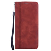 For Xiaomi Redmi Note 12 5G Global/Poco X5 Frosted Business Magnetic Horizontal Flip PU Phone Case(Brown)