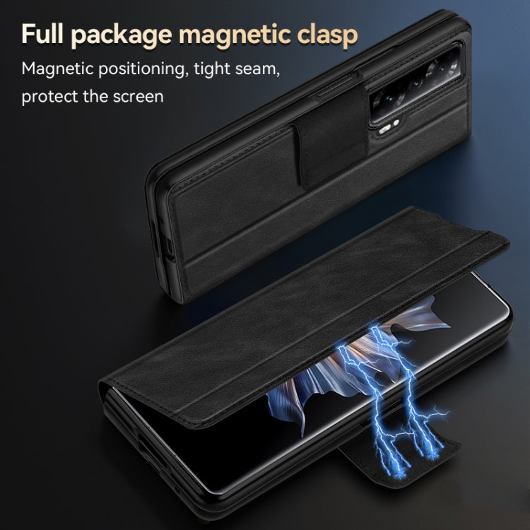 For Honor Magic Vs SULADA All-inclusive Magnetic Snap Flip Leather Phone Case(Orange)