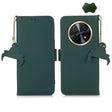 For Huawei Enjoy 60X / Nova Y91 4G Genuine Leather Magnetic RFID Leather Phone Case(Green) - Huawei Cases by PMC TechLife | Online Shopping South Africa | PMC TechLife | Buy Now Pay Later Mobicred