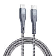 DUZZONA A1 PD 20W Type-C to 8 Pin Fast Charging Data Cable, Length:3m(Grey) - free shipping - PMC TechLife - Order now!