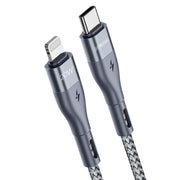 DUZZONA A1 PD 20W Type-C to 8 Pin Fast Charging Data Cable, Length:3m(Grey)