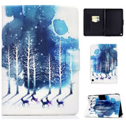 For Amazon Fire Max 11 2023 Colored Drawing Smart Leather Tablet Case(Purple Fawns)