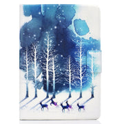 For Amazon Fire Max 11 2023 Colored Drawing Smart Leather Tablet Case(Purple Fawns)
