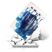 For Amazon Fire Max 11 2023 Colored Drawing Smart Leather Tablet Case(Purple Fawns)