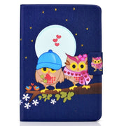 For Amazon Fire Max 11 2023 Colored Drawing Smart Leather Tablet Case(Couple Owls)